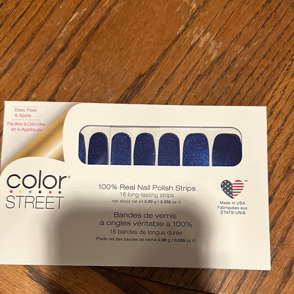 Color Street Sparkling Blue Nail Strips